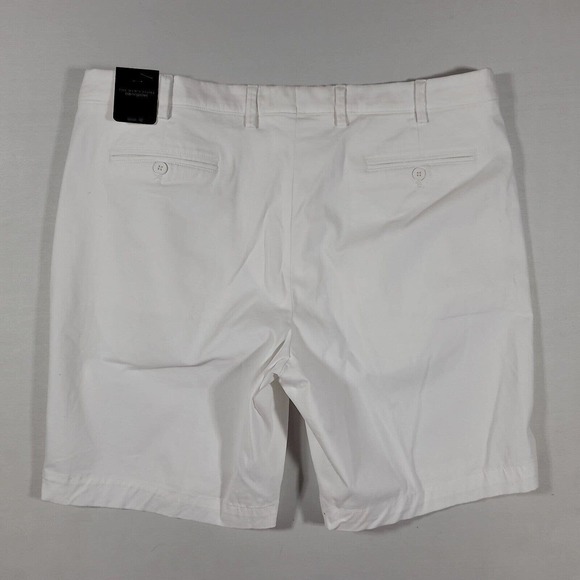 The Mens Store White‎ Twill Regular Fit Shorts Mens 40 - Picture 3 of 4